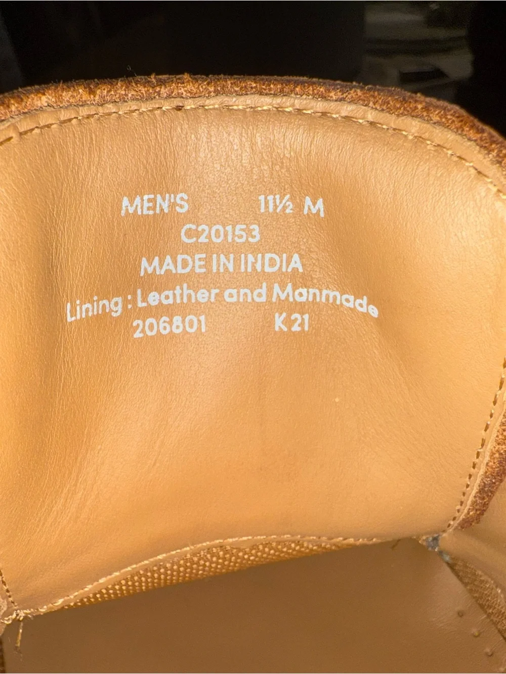 Cole Haan Cognac Leather Derby Shoe